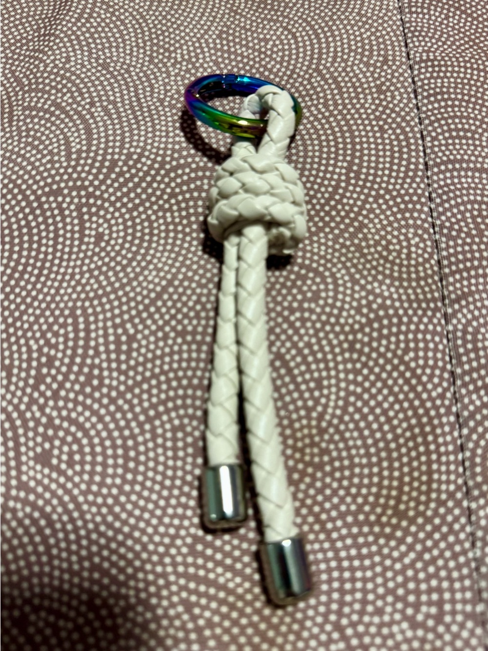 Madewell - cream woven bag charm